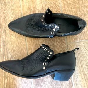 Leather booties